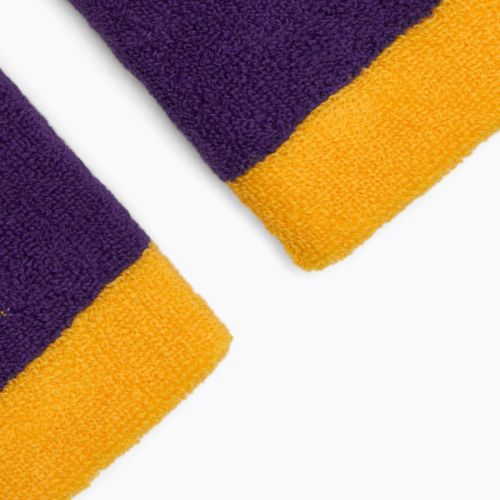 Manșetă pentru încheietură Nike Swoosh Doublewide Wristbands 2 szt. university gold/court purple/university gold