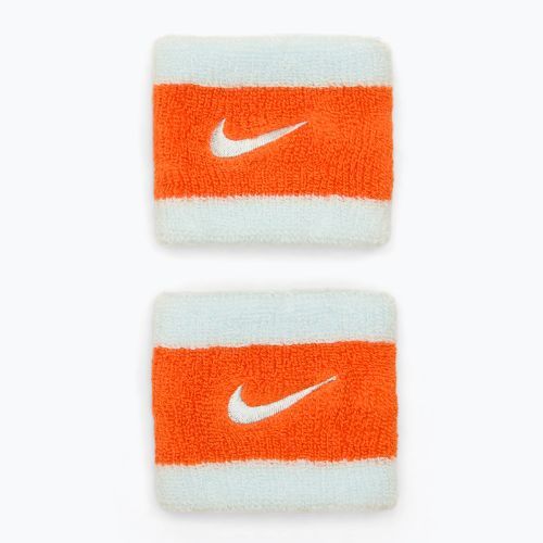 Bentiță Nike Swoosh Wristbands glacier blue/safety orange/glacier blue