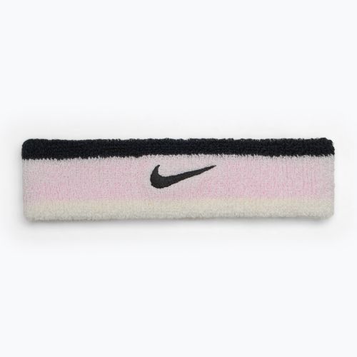 Bentiță Nike Swoosh Headband pink foam/coconut milk/black
