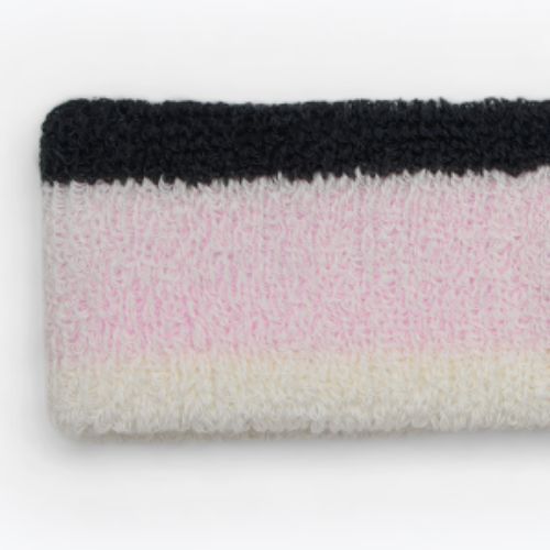 Bentiță Nike Swoosh Headband pink foam/coconut milk/black