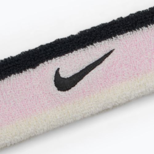 Bentiță Nike Swoosh Headband pink foam/coconut milk/black