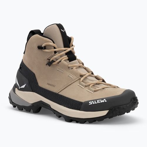 Salewa cizme de trekking pentru femei Puez Leather Mid Ptx quicksand / onyx