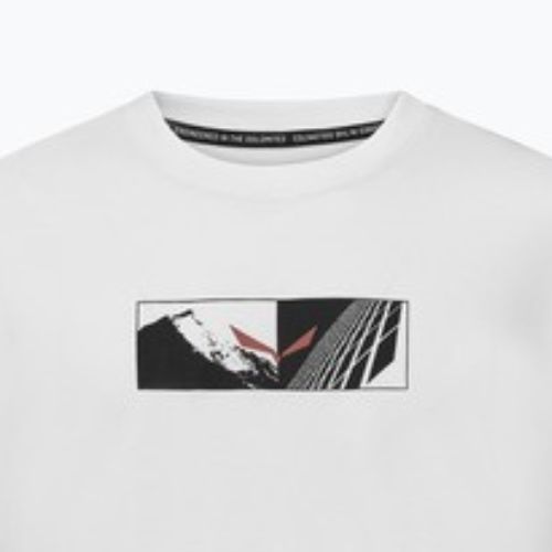 Bărbați Salewa Eagle Hybrid Loose optic alb T-shirt