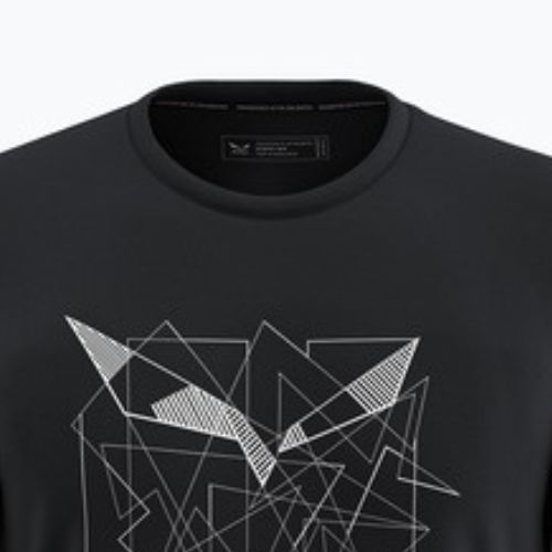 Bărbați Salewa Eagle Geometric negru afară T-shirt