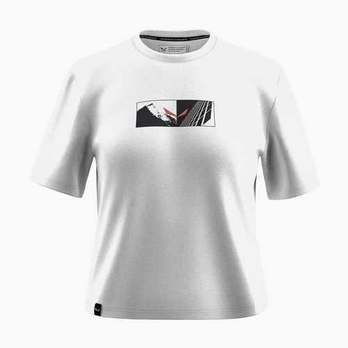 Tricou pentru femei Salewa Eagle Hybrid Loose optical alb