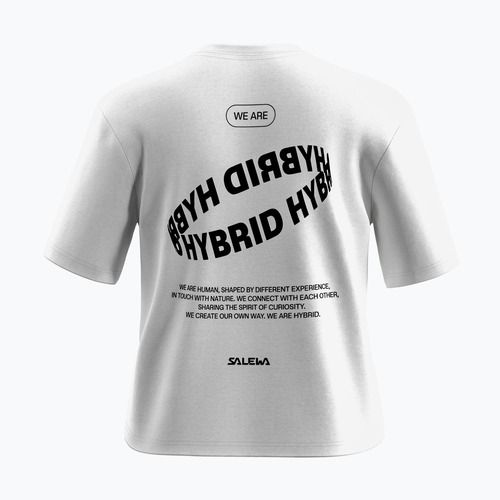Tricou pentru femei Salewa Eagle Hybrid Loose optical alb