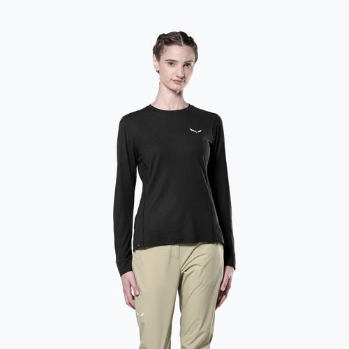 Longsleeve de trekking pentru femei Salewa Puez Dry black out