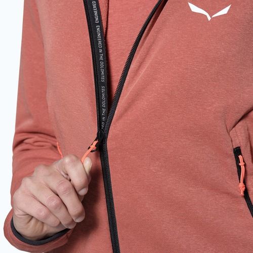 Hanorac de trekking pentru femei Salewa Agner Hemp 2 Hooded etruscan red