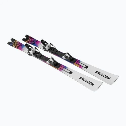 Schiuri de coborâre Salomon E Addikt Pro 66 + wiązania MI12 GW whitet/race blue/rhodamine