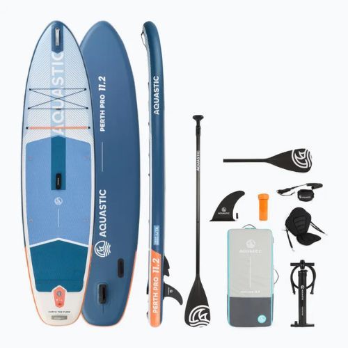 Placă SUP AQUASTIC Perth Pro 11'2" allround alb