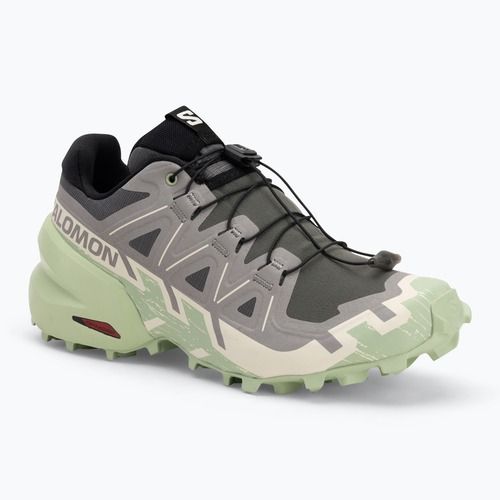 Încălțăminte de alergare pentru femei Salomon Speedcross 6 castlerock/vanilla ice/smoke green