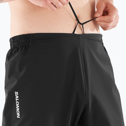 Pantaloni de alergare pentru bărbați Salomon Bonatti Trail deep black