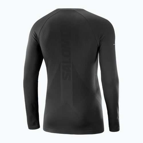 Longsleeve de alergare pentru bărbați Salomon Sense Aero Seamless Tee deep black