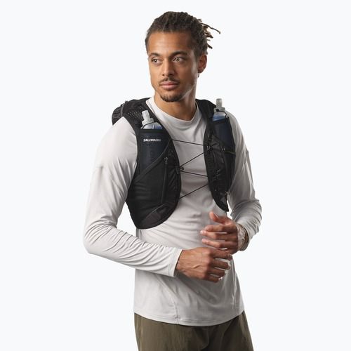 Vestă de alergare Salomon Active Skin 12 Set black/metal