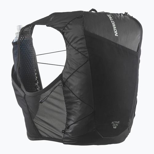 Vestă de alergare Salomon Active Skin 12 Set black/metal