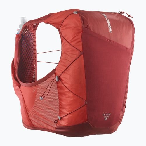 Vestă de alergare Salomon Active Skin 12 Set red dahlia/high risk red