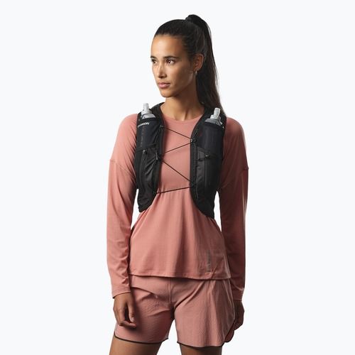 Vestă de alergare pentru femei Salomon Active Skin 12 Set black/metal