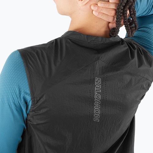 Vestă de alergare pentru bărbați Salomon Sense Aero Wind deep black
