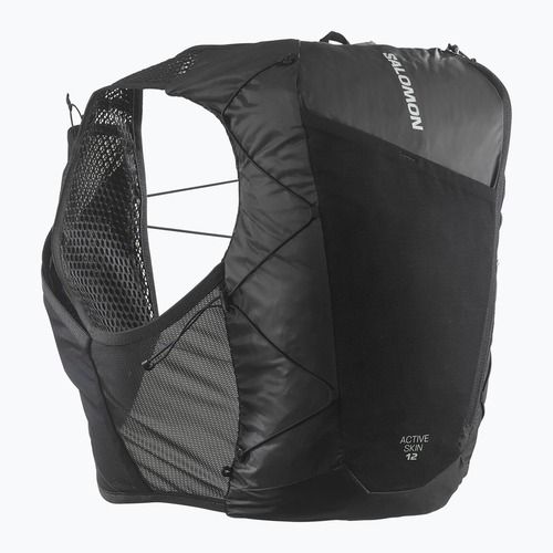 Vestă de alergare Salomon Active Skin 12 No Flasks black/metal