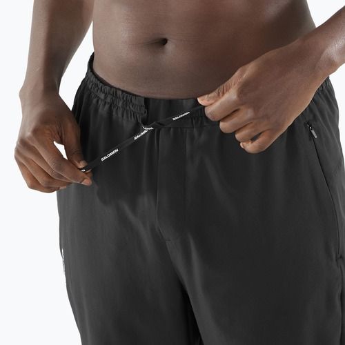 Pantaloni de alergare pentru bărbați Salomon SHAKEout Core deep black