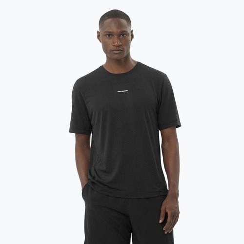 Tricou de alergare pentru bărbați Salomon SHAKEout Core deep black