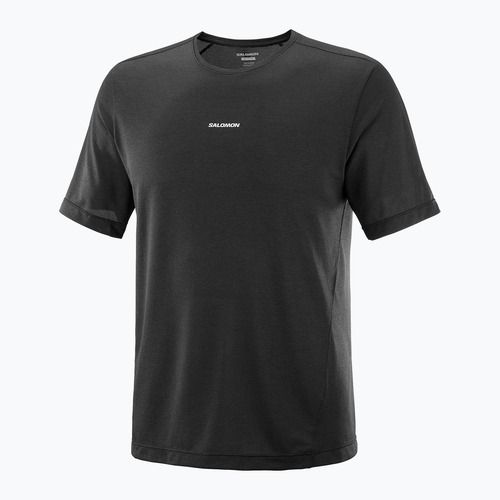 Tricou de alergare pentru bărbați Salomon SHAKEout Core deep black