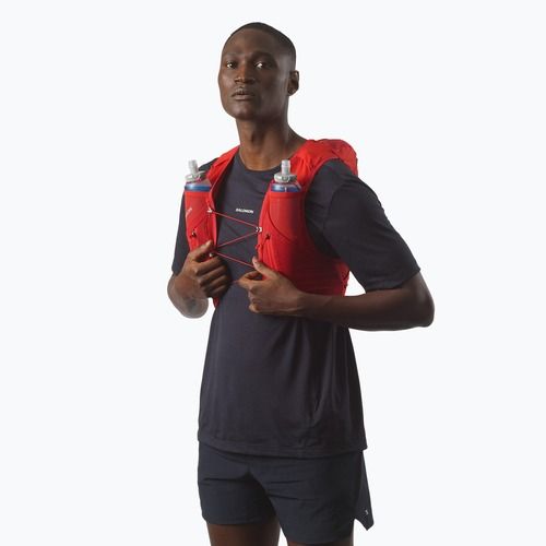 Vestă de alergare Salomon ADV SKIN 12 Set flame scarlet/haude red