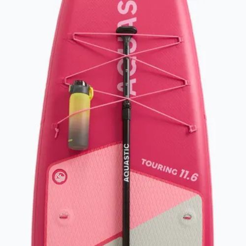 Set placă SUP gonflabilă AQUASTIC Touring 11'6" pink