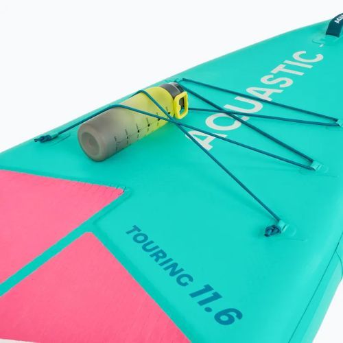Set placă SUP gonflabilă AQUASTIC Touring 11'6" green