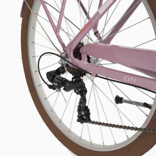 Bicicletă de oraș pentru adolescenți ATTABO CITY 26" roz