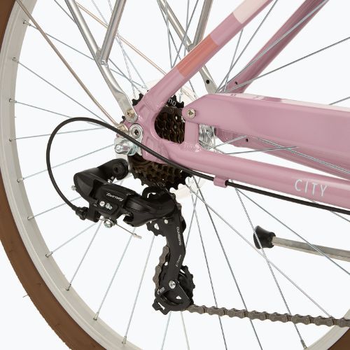 Bicicletă de oraș pentru adolescenți ATTABO CITY 26" roz
