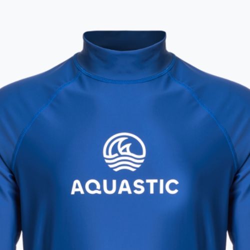 Longsleeve de înot AQUASTIC UV 50+ UPF Rimos albastru marin