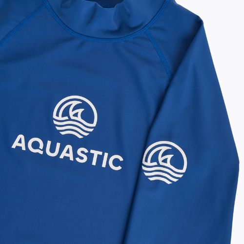 Longsleeve de înot AQUASTIC UV 50+ UPF Rimos albastru marin