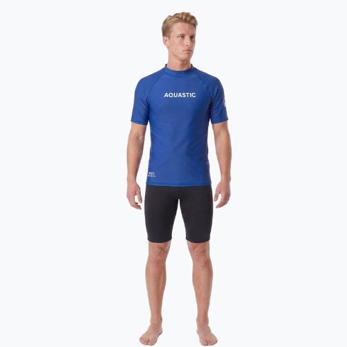 Tricou de înot AQUASTIC UV 50+ UPF Rimos granatowy