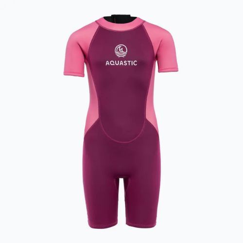 Spumă de înot pentru copii AQUASTIC Wavey Jrg 2 mm roz