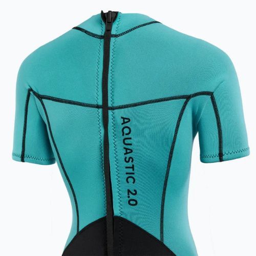 Spumă de înot pentru femei AQUASTIC Wavey WMNS 2 mm negru/mentă