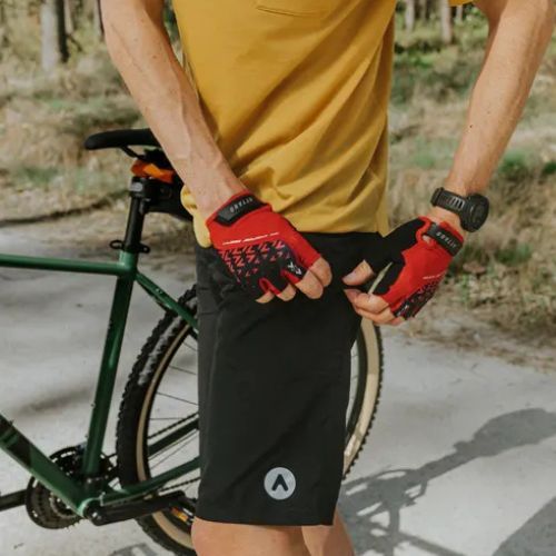 Pantaloni scurți de ciclism pentru bărbați ATTABO Ryst 2w1 negri