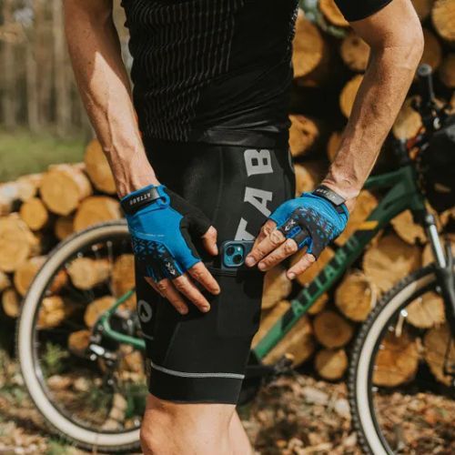 Pantaloni scurți de ciclism pentru bărbați ATTABO Kirun Pro Bib Shorts Cargo negri