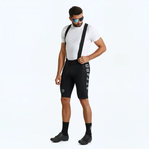 Pantaloni scurți de ciclism pentru bărbați ATTABO Kirun Bib Shorts negri