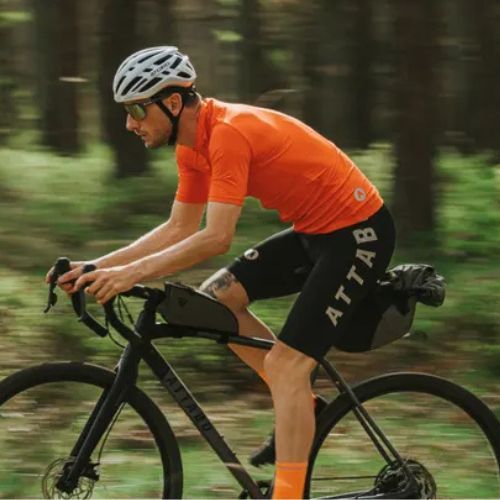 Pantaloni scurți de ciclism pentru bărbați ATTABO Kirun Bib Shorts negri