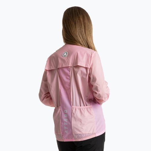 Geacă de ciclism pentru femei ATTABO Cahayo Jacket Windproof różowy