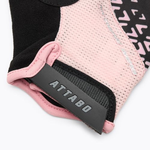 Manuși de ciclism pentru femei ATTABO Vito WMNS gel shock proof roz/negru