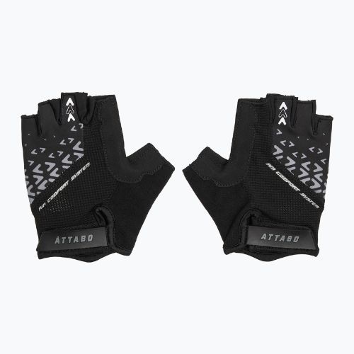 Manuși de ciclism ATTABO Vito gel shock proof negru