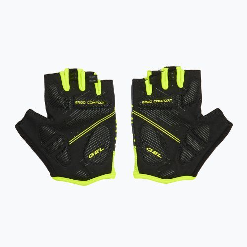 Manuși de ciclism ATTABO Vito gel shock proof lime/negru