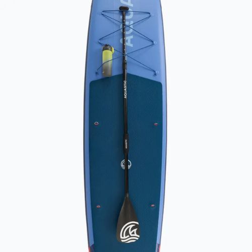 Set placă SUP gonflabilă AQUASTIC Touring Pro 14'0" dark blue