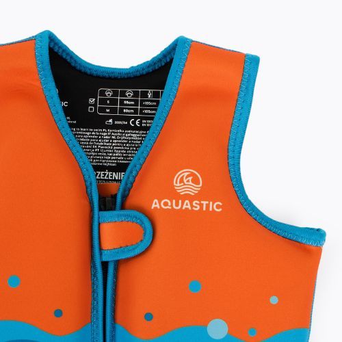 Vestă de siguranță pentru copii AQUASTIC Junior portocaliu
