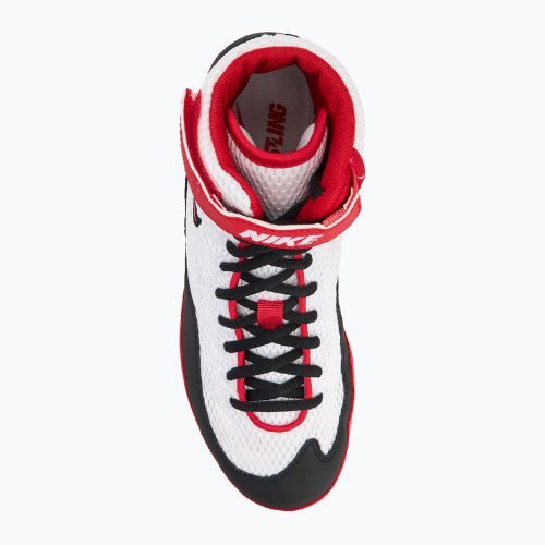 Încălțăminte de wrestling Nike Inflict 3 white/red/black