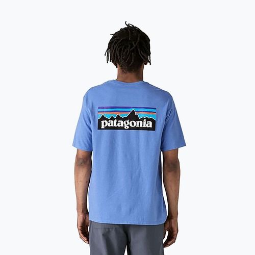 Tricou pentru bărbați  Patagonia P-6 Logo Responsibili-Tee abundant blue