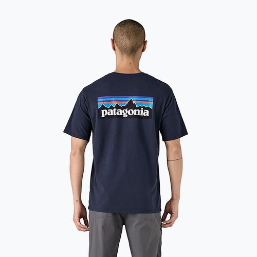 Tricou pentru bărbați  Patagonia P-6 Logo Responsibili-Tee new navy