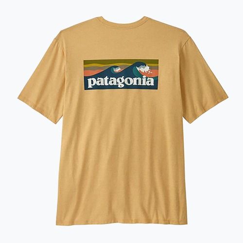 Tricou pentru bărbați Patagonia Boardshort Logo Pocket Responsibili beeswax tan